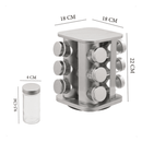 Porta Temperos e Condimentos Giratório 12 Peças